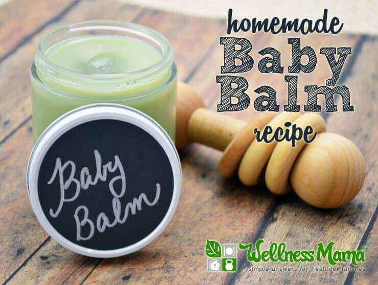 Homemade baby balm recipe with all natural ingredients