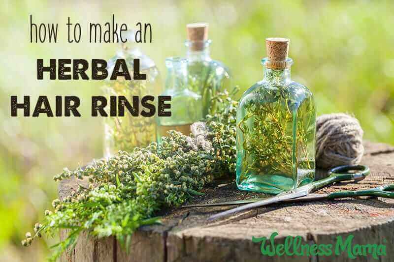 How to make an herbal hair rinse