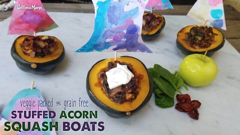 Stuffed Acorn Squash Boats (Kid-Approved!)
