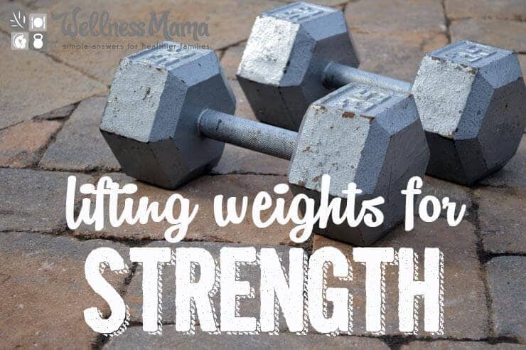 Lifting weights for strength
