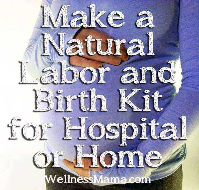 Make a natural labor and birth kit for hospital or home