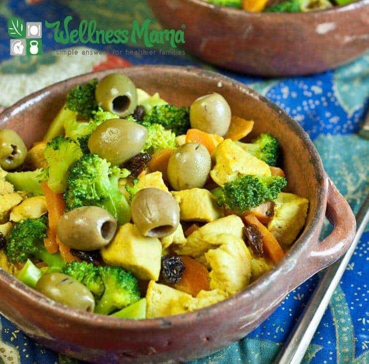 Moroccan Chicken stir fry recipe from wellness mama