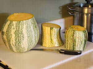 Preparing Cushaw