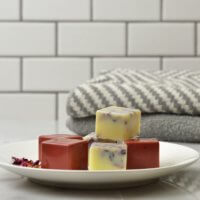 DIY rose bath melts