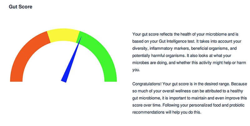 Wellness mama Viome gut Score