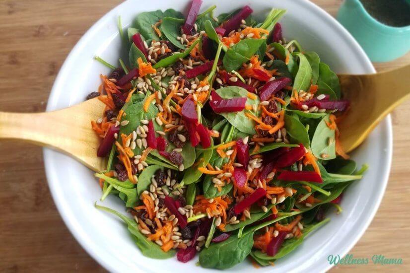 asian color burst salad