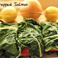 chard wrapped salmon