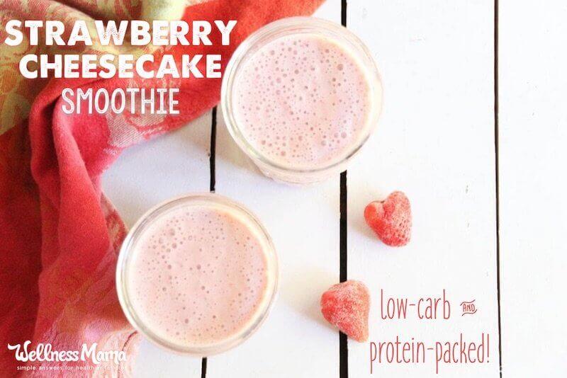 Healthy Strawberry Cheesecake Smoothie Recipe