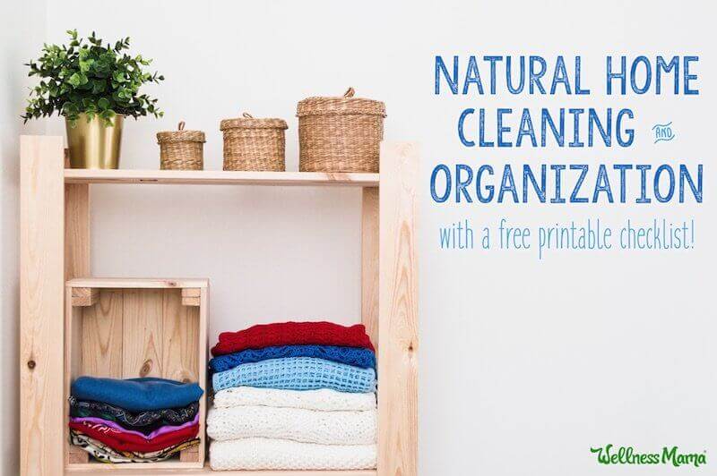 Natural Cleaning and Organizing with Checklist